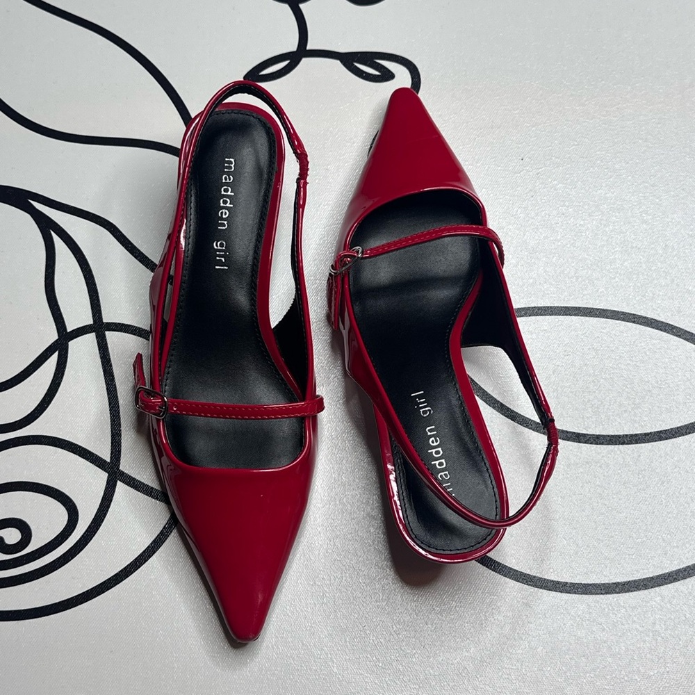 Madden Girl Burgundy Pointed Toe Heels